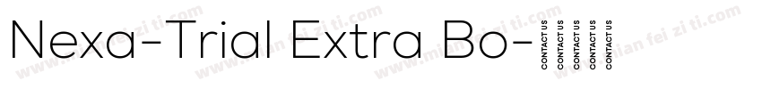 Nexa-Trial Extra Bo字体转换